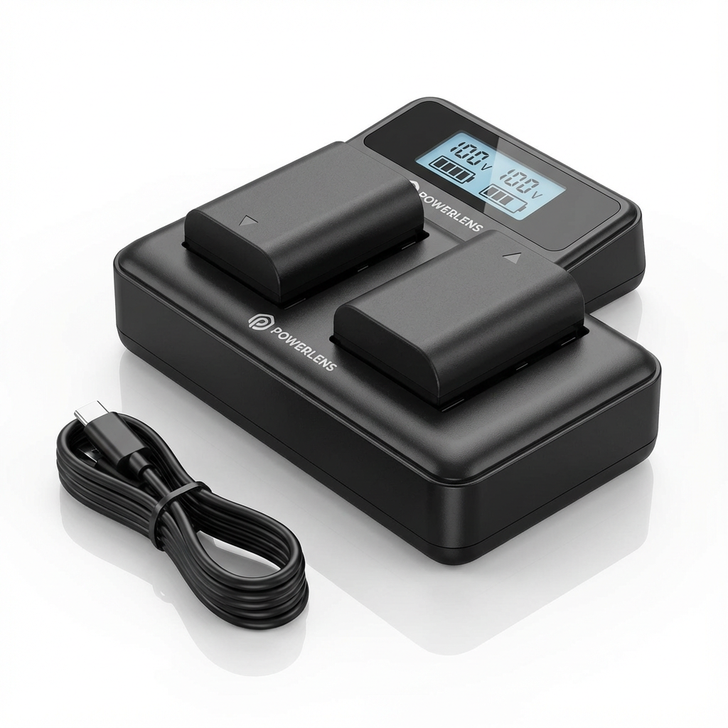 شاحن بطارية كاميرا مزدوج