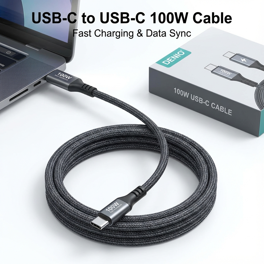 لدنيو كابل USB-C سريع 100W