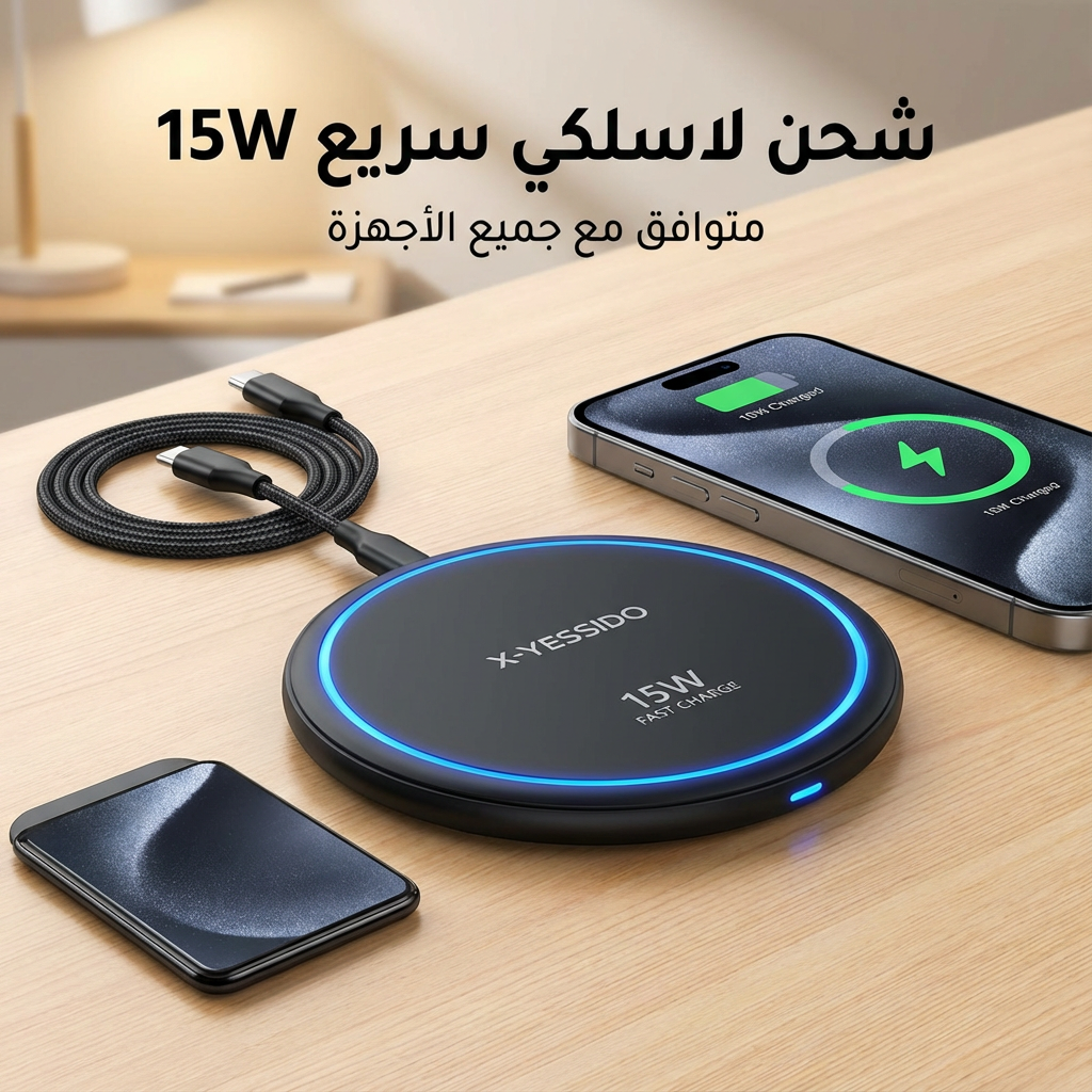 يسيدو شاحن لاسلكي 15W