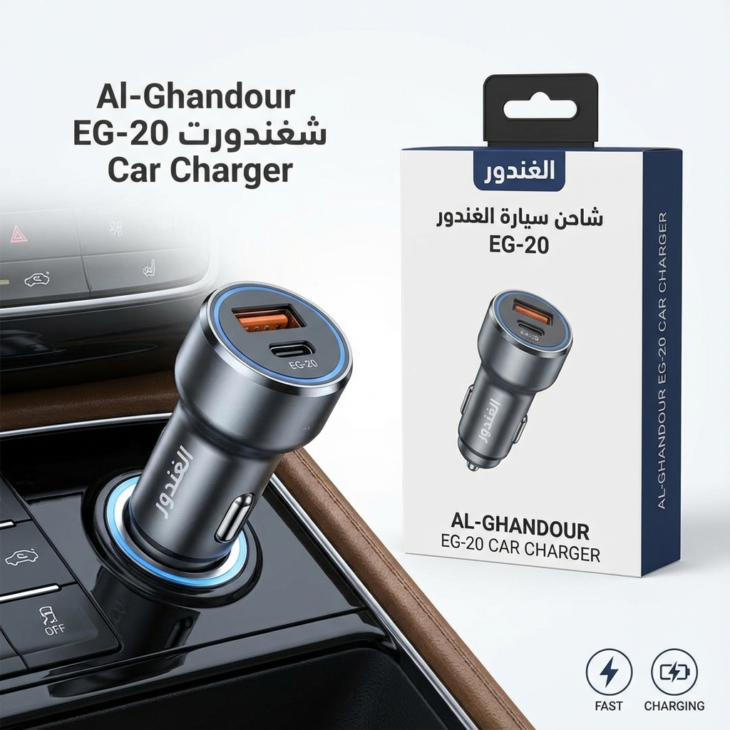 الغندور شاحن سيارة EG-20